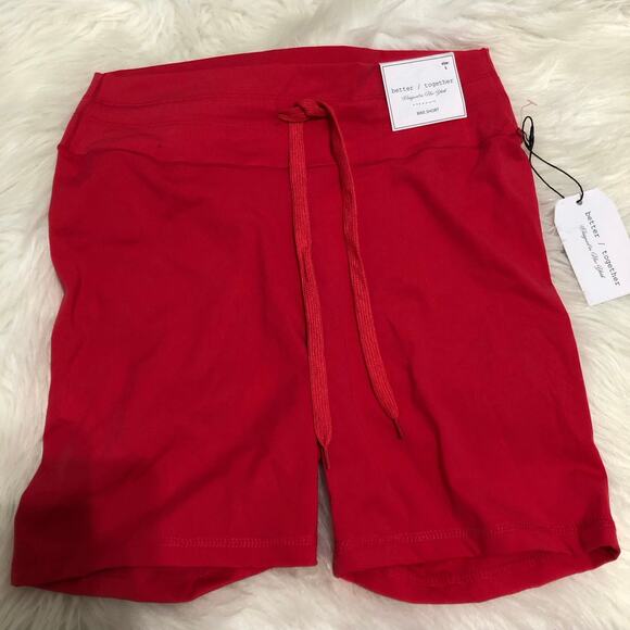 Better/ Together Womens Bike Short Size‎ Large Pink Elastic Waist Drawstring NWT - Picture 7 of 9